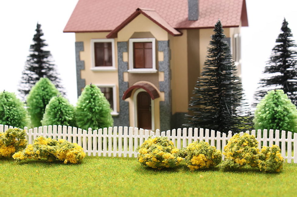 009zp006 Забор штакетник фигурный h=20мм/ длина 300мм