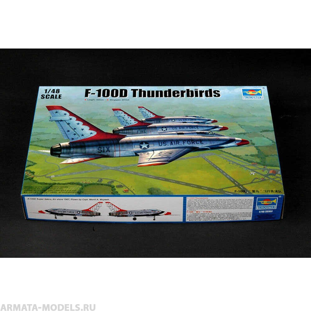 02822P Самолет F-100D Thunderbirds Trumpeter