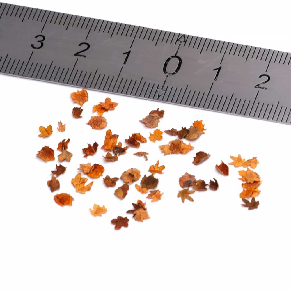 S044MWP Листья осенние коричневые в ассортименте, 0,4гр (около 550 шт.)