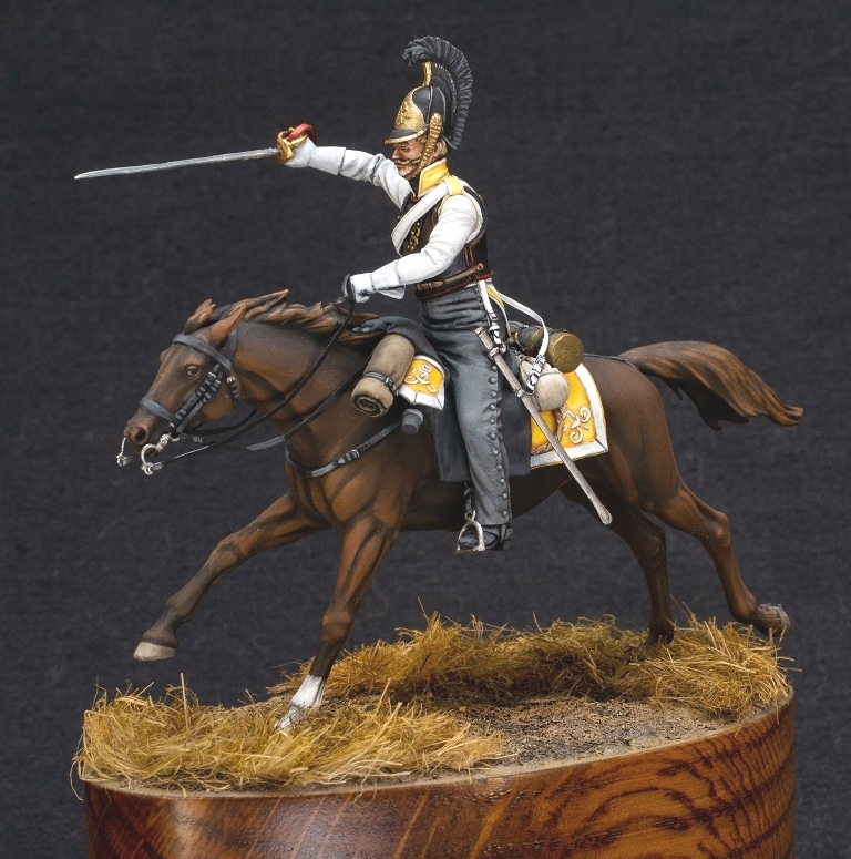 CHM-54234. Рядовой армейских кирасирских полков, Россия 1812-14 гг. 54 мм. Материал - смола. Chronos Miniatures