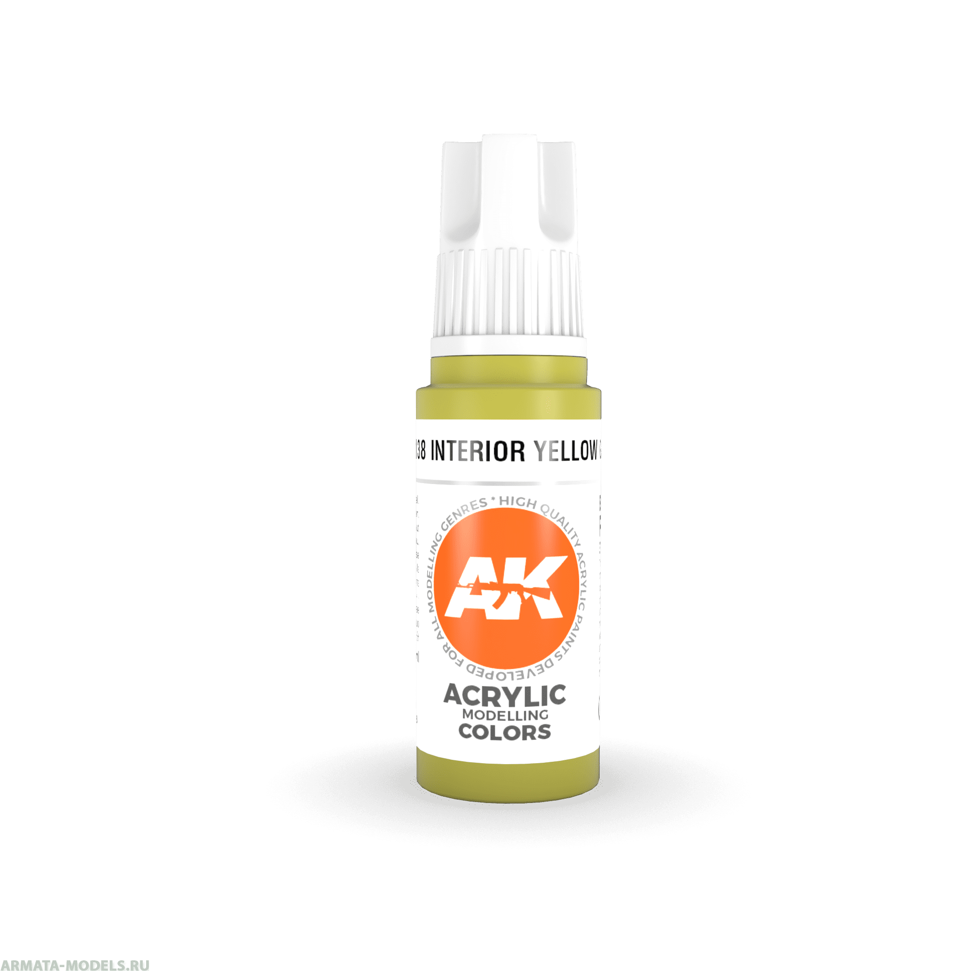 AK11138 Краска акриловая Interior Yellow Green 17ml
