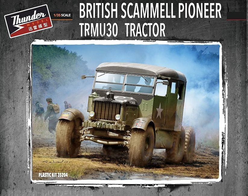 TM35204 British Scammell Pioneer R100 artillery tractor Thunder Model
