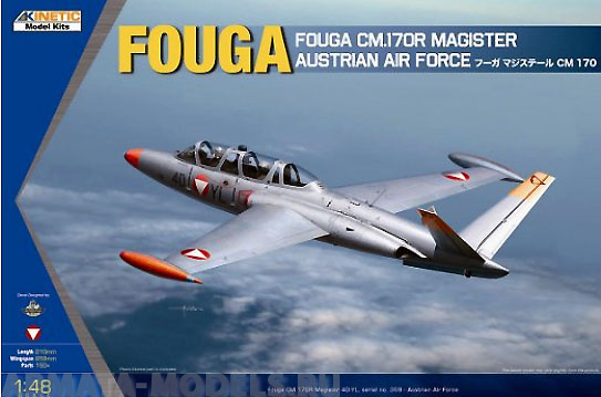 K48059 Fouga CM.170R Magister Austrian Air Force Kinetic