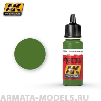 AK3058 Акриловая краска INTERMEDIATE GREEN