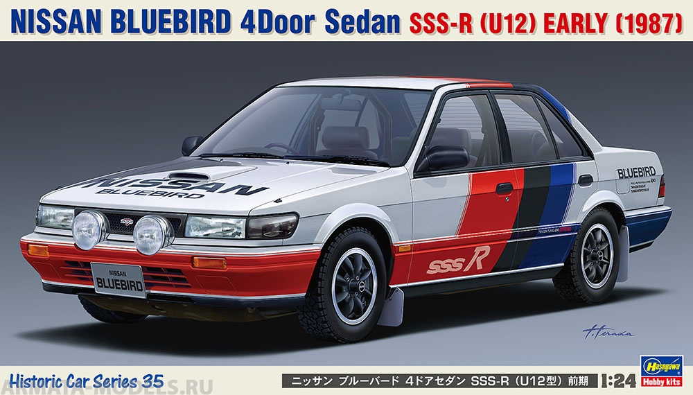 21135HG Автомобиль NISSAN BLUEBIRD 4Door Hasegawa