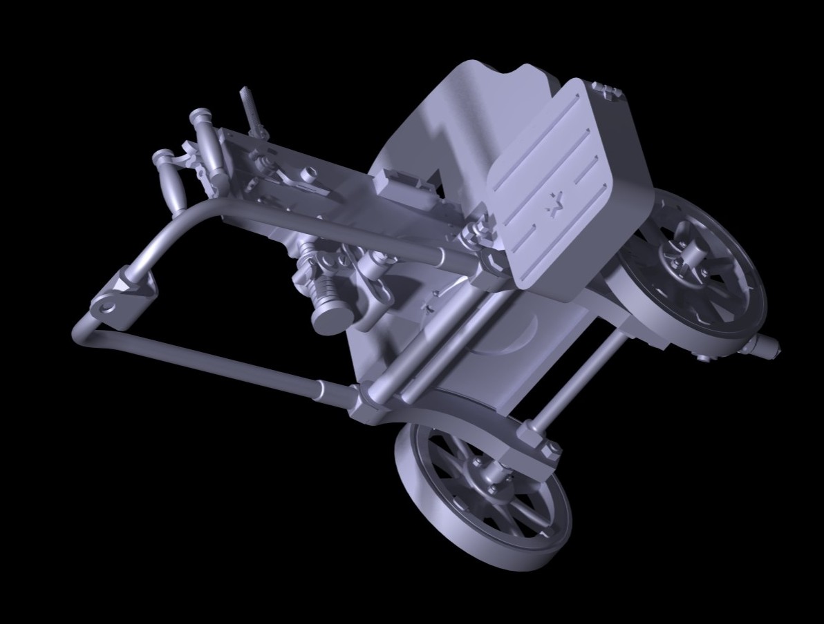 35675 Российский пулемёт Максим (1910/30г) ICM