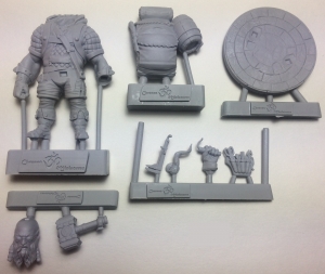 CHM-54134. Стимпанк: Боевой гном-инженер. 54 мм. Материал - смола. Chronos Miniatures