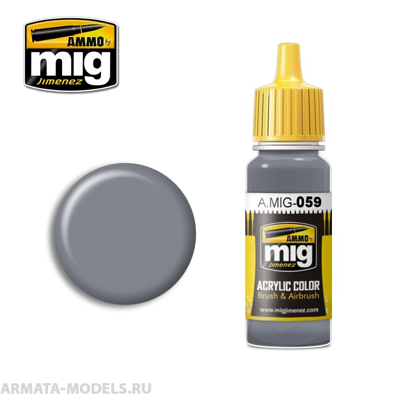 AMIG0059 Ammo Mig Акриловая краска GREY 17 мл