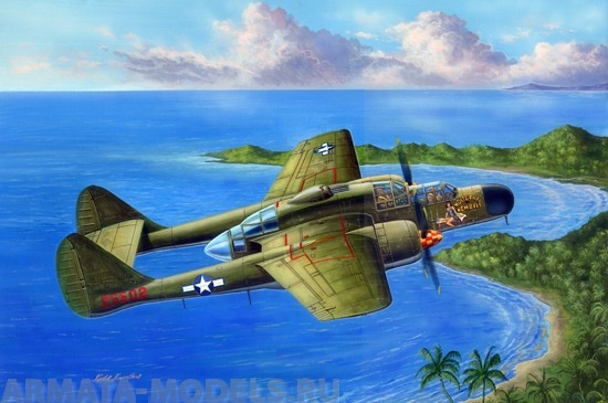 81730 Самолет US P-61A Black Widow Hobby Boss