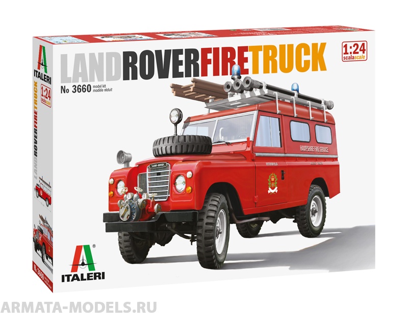 3660ИТ Автомобиль LAND ROVER FIRE TRUCK Italeri