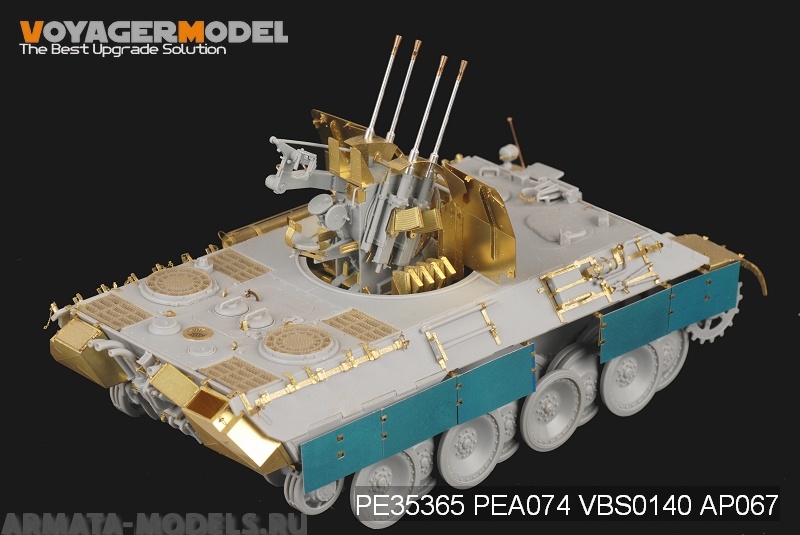PE35365 Набор фототравления для 1/35 WWII German Flak Panther Ausf D /w Flak 38 (For DRAGON 6626)