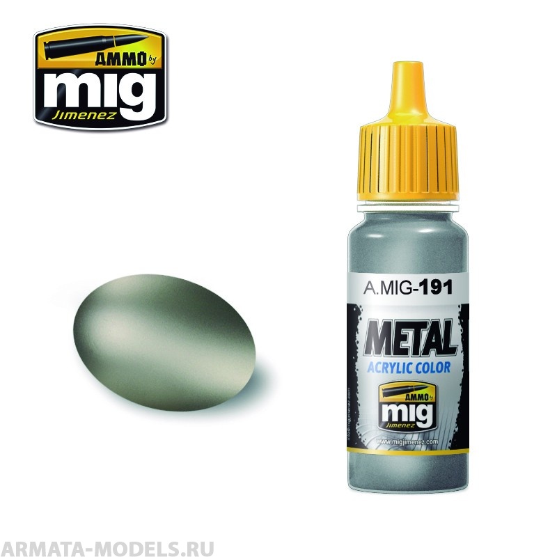 AMIG0191 Ammo Mig Акриловая краска STEEL 17 мл