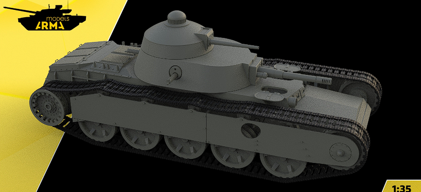 AM35938 Советский средний танк Гротте ТГ-1 Arma Models