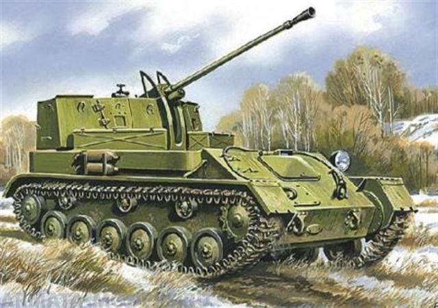 Anti-aircraft self-propelled plant ZSU-37 (1944) UM