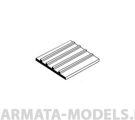 EVG4543 Имитация досок, шаг 2,5 мм, лист 15х30 см