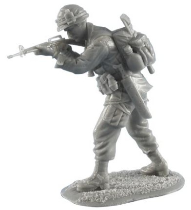 FL35045 US 25th Infantry Division Standing Firing M-16 First Legion