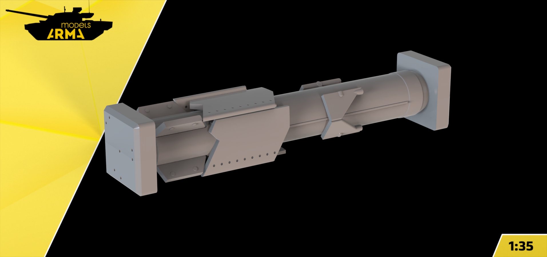 AM35999 Ракета 3М7 «Дракон» для ИТ-1 сложенная Arma Models