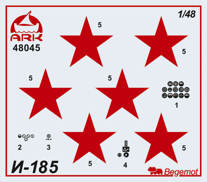 48045 Поликарпов И-185 Король истребителей ARK model