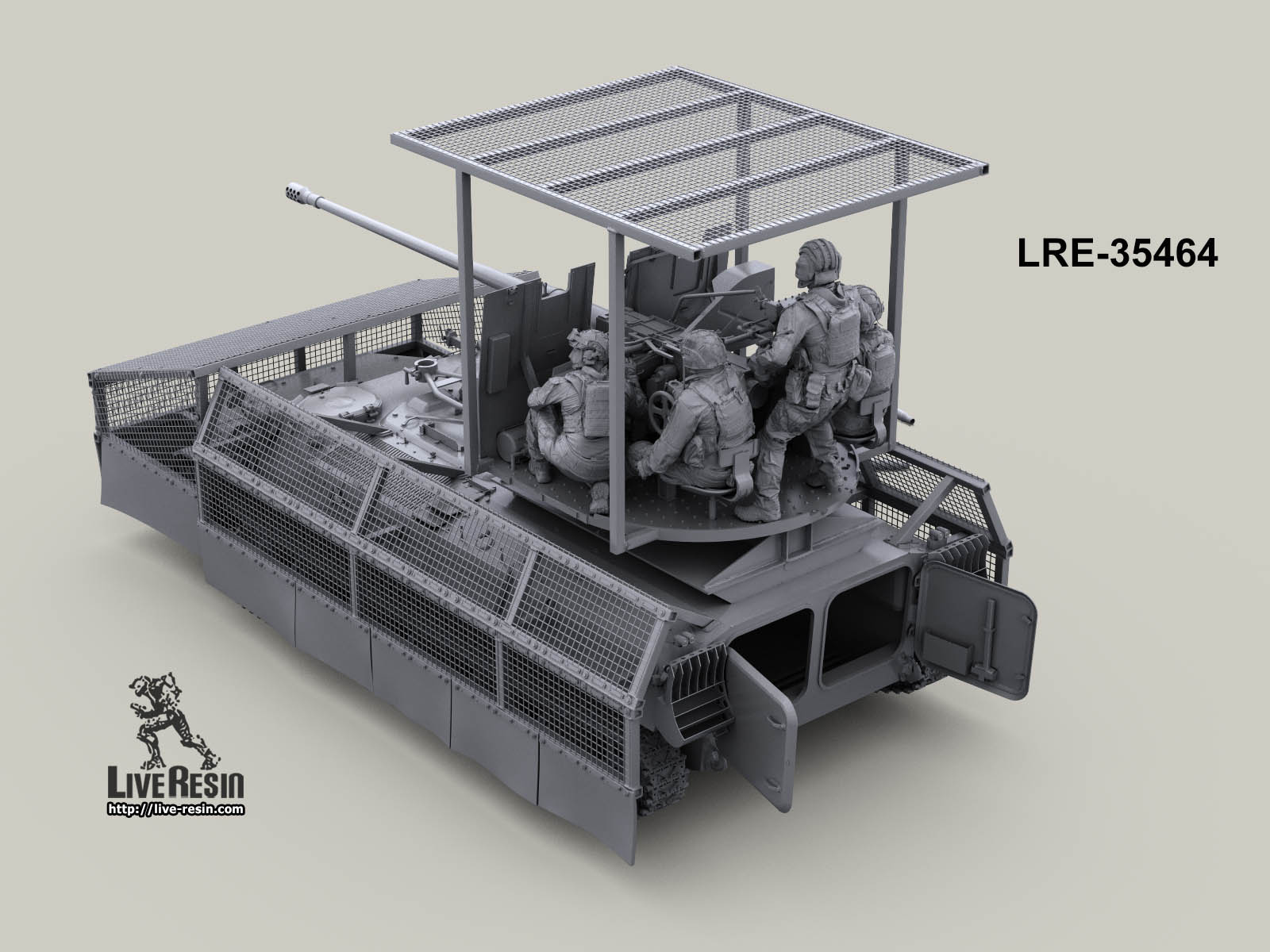 LRE35464 Конверсионный набор для МТ-ЛБ - зенитно-артиллерийский комплекс С-60 и увеличенный мангал для защиты от дронов  (Не для свободной продажи)
