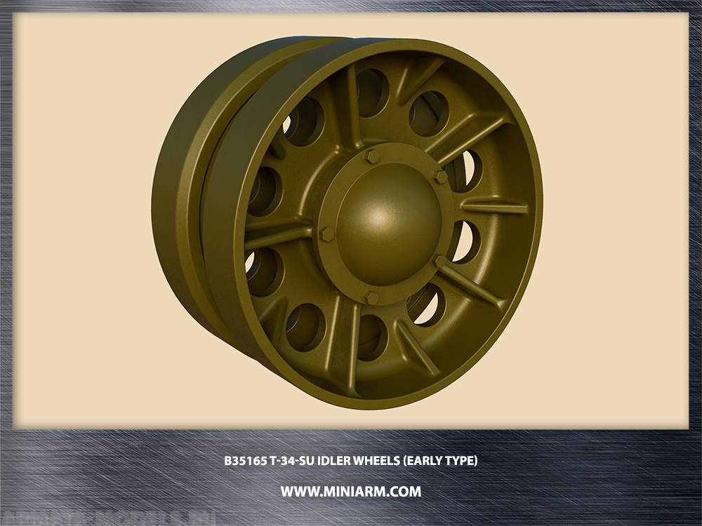 35165 T-34 Ленивцы с крышкой ступица на пять болтов для моделей Драгон, Звезда