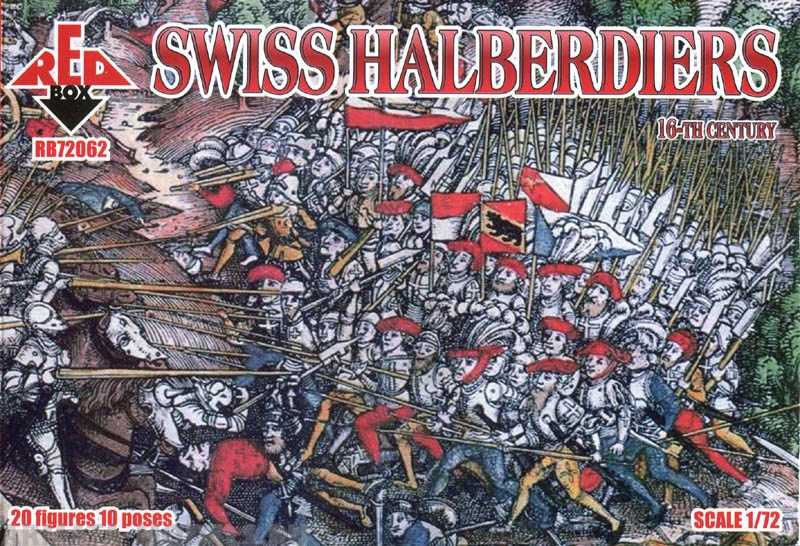 RB72062 Фигуры Swiss Infantry (Halberd) 16th century Red Box