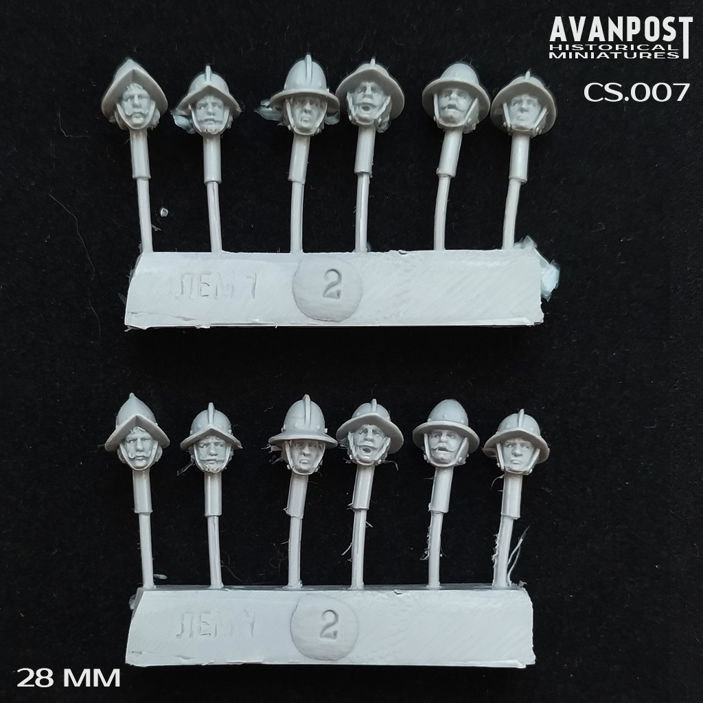 CS.007АП Головы пехоты Тридцатилетней войны, набор 03