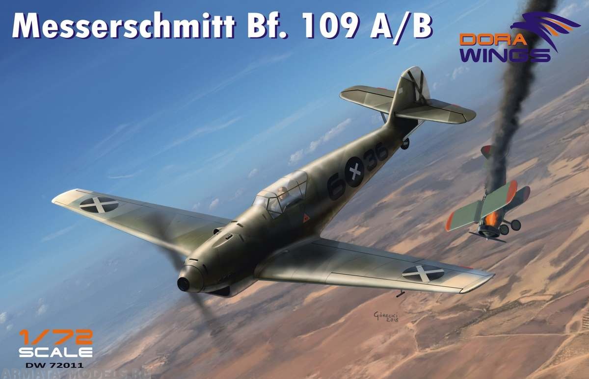 DW72011 Истребитель Messerschmitt Bf.109 A/B Dora Wings