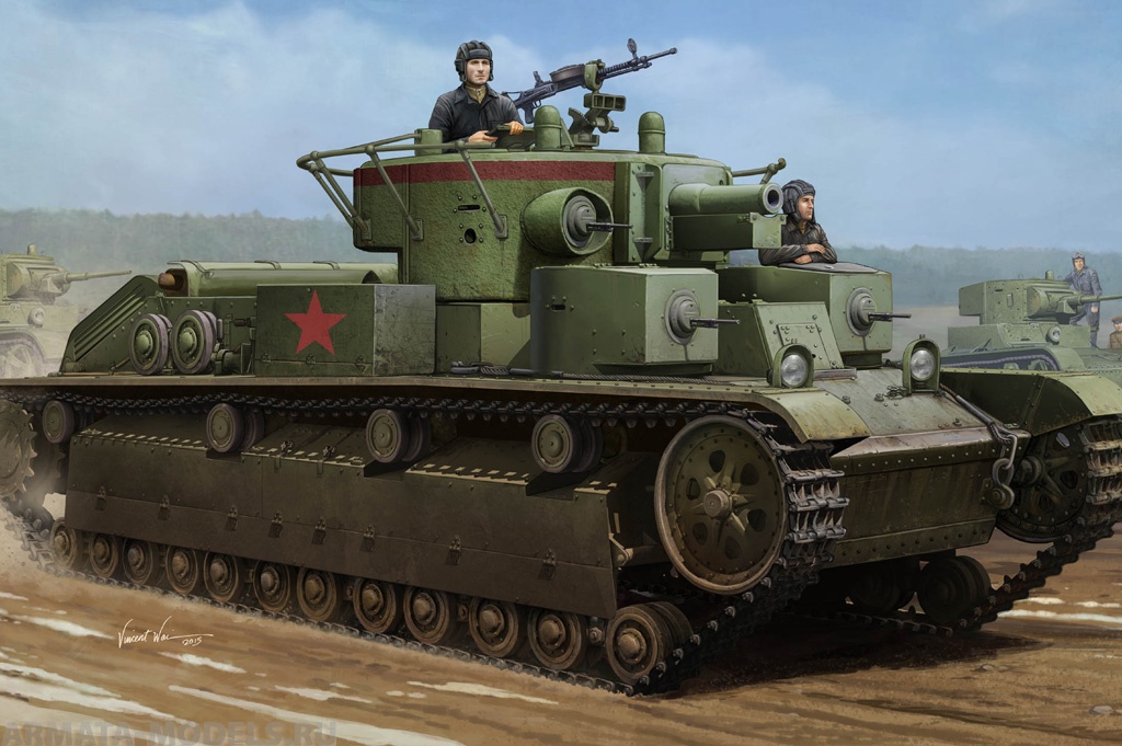 83852 Танк Soviet T-28 Medium Tank (Welded) Hobby Boss