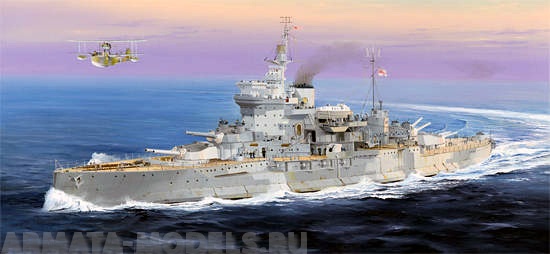 05325 Корабль  линкор HMS Warspite Trumpeter