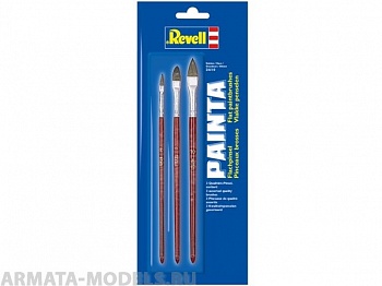 Набор плоских кисточек (3 шт.)