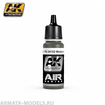 AK-2102 Краска акриловая FS 34102 MEDIUM GREEN