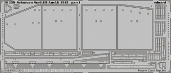 36239 Фототравление для Schurzen StuG.III Ausf.G 1943 для модели Dragon 6581
