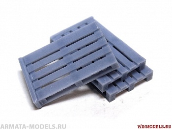 MWS-0001 Деревянные паллеты, 3 шт.