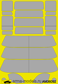 AM36092 Маски окрасочные для ЗИЛ-131 (Не для свободной продажи)