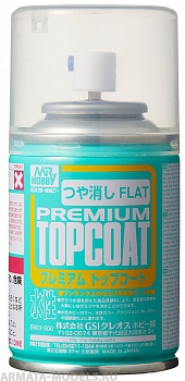 B-603 Финишный матовый лак премиум класса.MR.HOBBY  Mr.PREMIUM TOP COAT FLAT 88мл