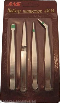 4109J Набор пинцетов, 4 шт.