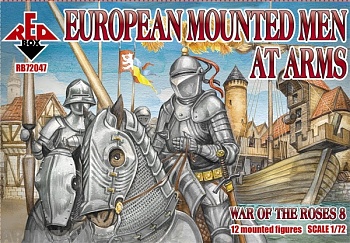 RB72047 Фигуры War of the Roses 8. European Mounted Men-at-Arms 