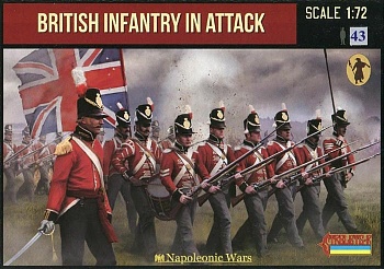72145ST Фигуры Napoleonic British Infantry in Attack 1/72