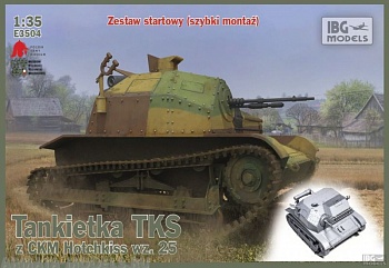 IBGE3504 Танкетка TKS Polish Tankette with machine gun includes quick build tracks
