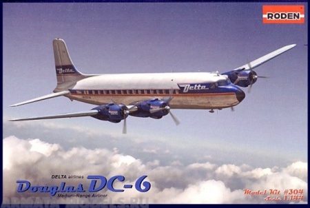 Rod304 Самолёт Douglas DC-6 Roden