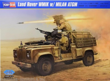 82447 Автомобиль Land Rover WMIK w/ MILAN ATGM Hobby Boss