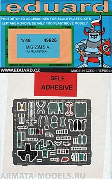 49626	 Фототравление MiG-23M S.A. for Trumpeter