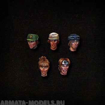 fem-head-jungle female heads jungle (5pcs)