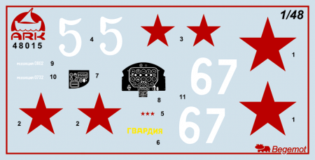 48015 Истребитель Александра Покрышкина ARK model