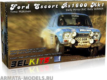 BEL006 Модель автомобиля  FORD ESCORT MK.1 MAKINEN RAC 1973