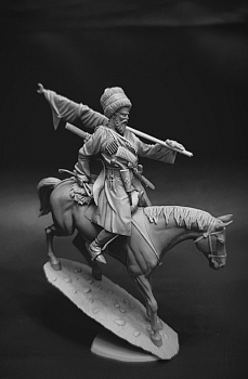 CHM-54359. Кавказский горец, 19 век (2 варианта левой руки). 54 мм. Материал - смола.