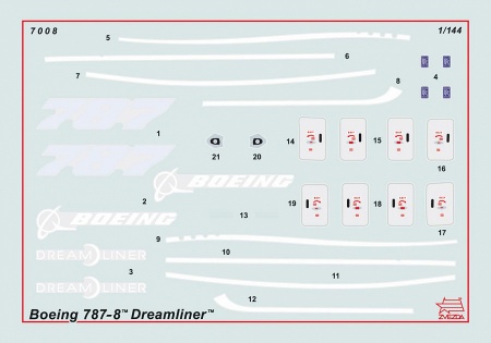 7008ПН Самолет Боинг 787-8 Звезда