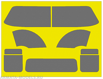AM4332 Маска окрасочная на Самосвал ЗиЛ 130
