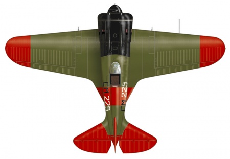 48020 Истребитель И-16 Супермоска ВВС Испанской республики ARK model