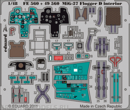 FE560ED MiG-27 Flogger D interior S.A.